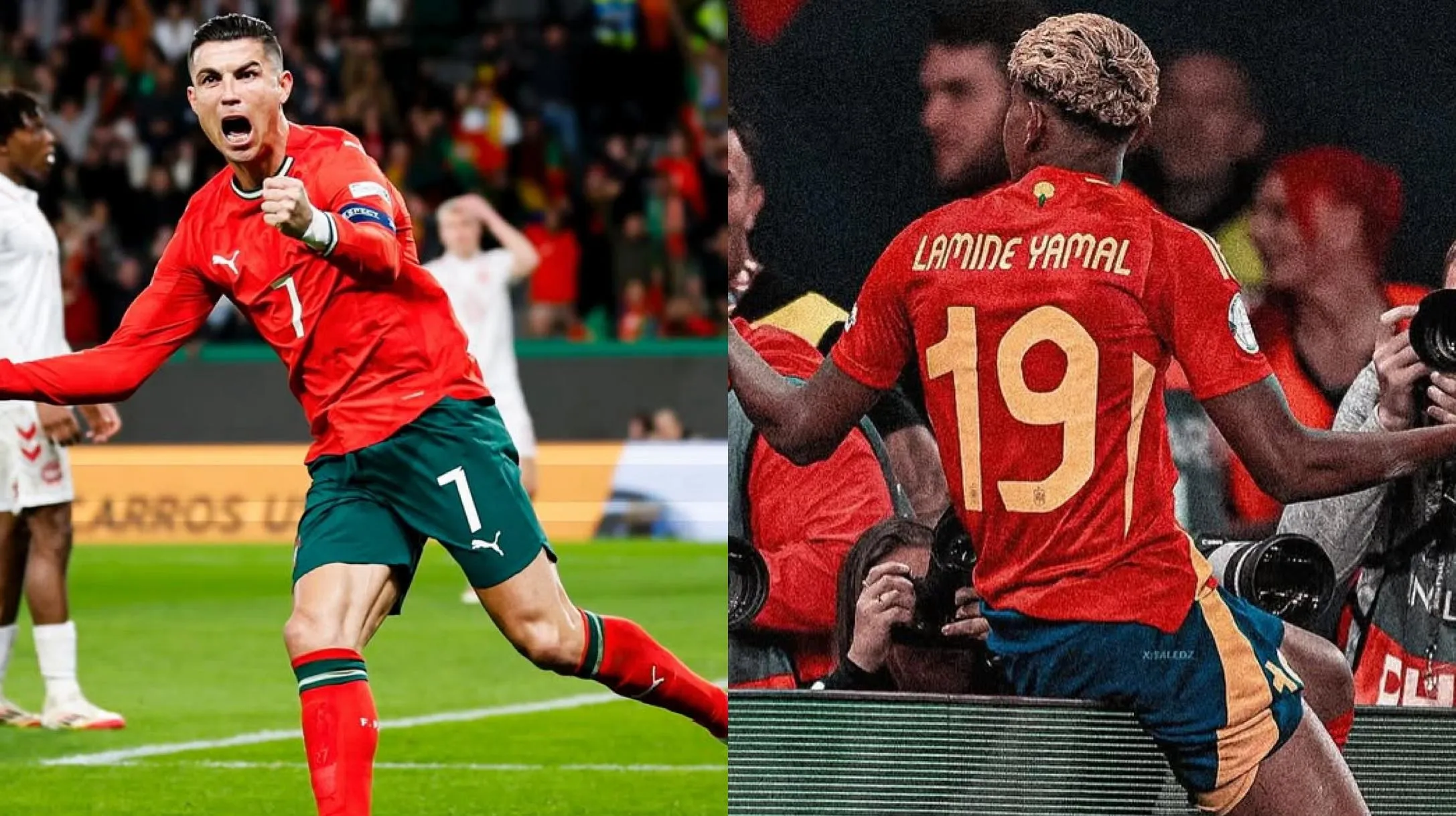 O duelo marca o encontro entre a experiência de Cristiano Ronaldo e a juventude do fenômeno Lamine Yamal.
