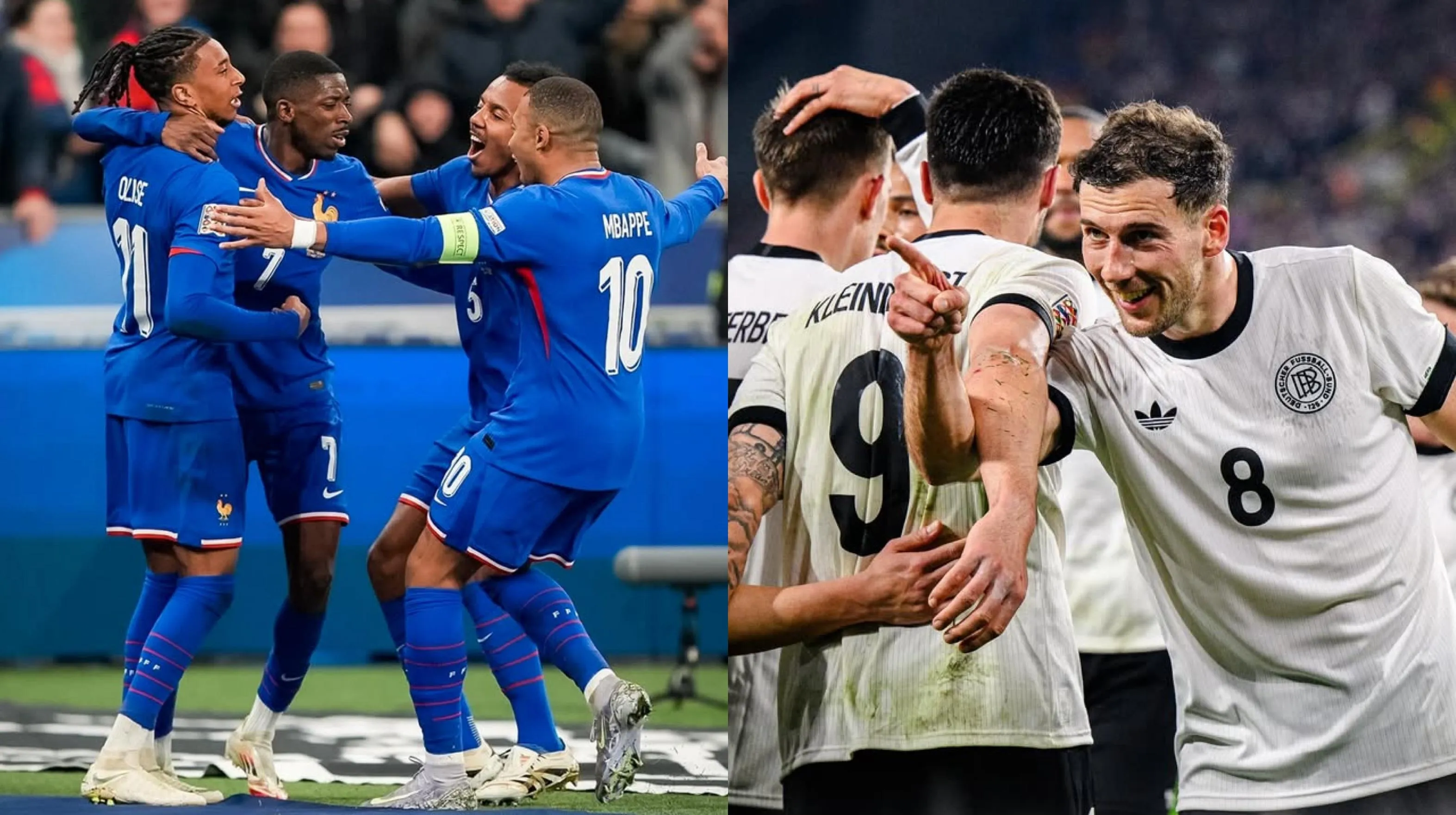 Esta será a primeira vez que Alemanha e França se enfrentam em uma disputa de terceiro lugar na história da Nations League.