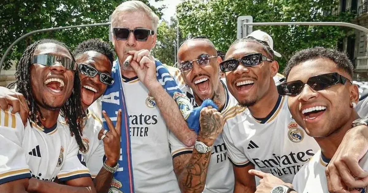 O técnico Carlo Ancelotti se despede do Real Madrid para assumir a Seleção Brasileira.