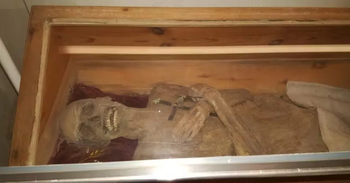 Múmia de vigário do século 18 é achada bem preservada