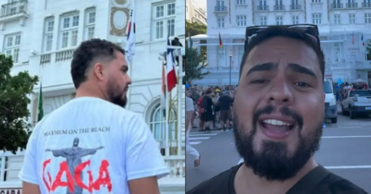 Enfermeiro paraense David Luís Soares faz viagem de mais de 3 mil quilômetros para ver show de Lady Gaga no Rio de Janeiro.