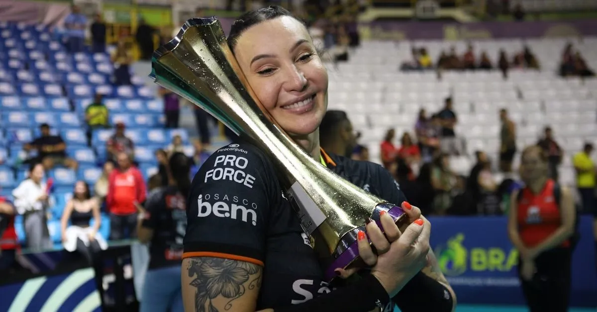 Com destaque para Tifanny, atleta trans, e Camila Brait, equipe bate o Sesi Bauru e garante seu segundo título na elite do vôlei feminino