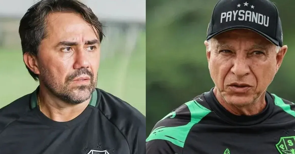Luizinho Lopes e Márcio Fernandes foram os técnicos que tiveram no comando do Paysandu em 2025.