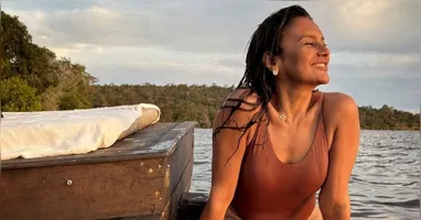 A estava aproveitando Alter do Chão e