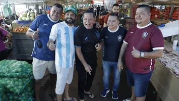 Comemoração no Ver-o-Peso relacionado à vitora do campeonato paraense pelo Remo.