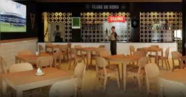 Sede do Remo ganha Buteco do Rei com telões para jogos.