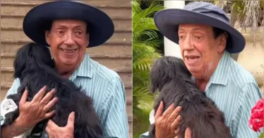 Marcos Oliveira, o Beiçola, ganhou uma nova casa com apoio de Marieta Severo.