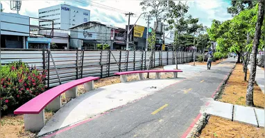 Via está estrategicamente localizada nas imediações do Hangar e do Parque da Cidade e também é rota secundária para o aeroporto internacional