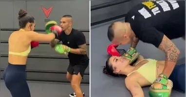 Após rumores na web, a atriz finalmente assumiu o namoro com seu professor de boxe, Luan Vinicius Medeiros.
