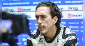 Atacante Nicolas, artilheiro do Parazão atualmente com 9 gols