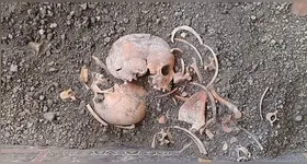 Restos mortais em Pompeia