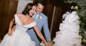 Isis Valverde e Marcus Buaiz se casam no interior de SP