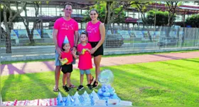 Rafaela Teixeira escolheu o Porto Futuro para comemorar o aniversário de quatro anos da filha Elis