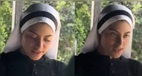 Irmã Eva, ex-miss e hoje dedicada à vida religiosa, encantou internautas com sua beleza natural e serenidade.