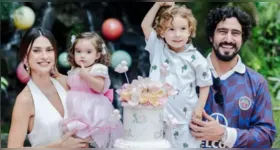 Renato Góes e Thaila Ayala são pais de Francisco, de 3 anos, e Tereza, de 1 ano. Atriz contou que tem enfrentado desafios na criação dos dois filhos.
