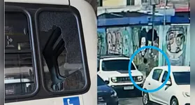 Pedra quebrou vidro traseiro do Geladão