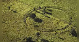 Imagem área que mostra uma das figuras geométricas
