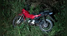 Moto que teria sido usada no crime foi abandonada