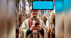Golpistas estão pedindo Pix para comprar marmitas para os cardeais que participam do conclave
