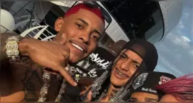 Oruam lidera protesto contra a prisão de MC Poze do Rodo por associação ao crime organizado.