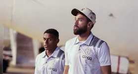 Elenco do Paysandu já em Goiânia