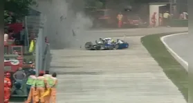 Batida de Senna no GP de Ímola, em 1994