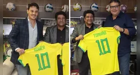 Presidentes de Remo e Paysandu com Ednaldo Rodrigues na CBF