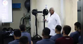 Dr. Henrique Custódio ministra palestra sobre doping aos atletas azulinos