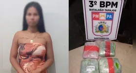 A mulher foi conduzida à Delegacia de Polícia do município junto com o material apreendido e ficará à disposição da Justiça.