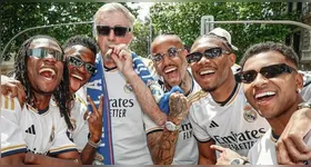 O técnico Carlo Ancelotti se despede do Real Madrid para assumir a Seleção Brasileira.