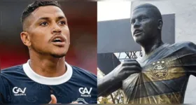Estátua de Pedro Rocha fica na Avenida Goethe, em Porto Alegre, perto de um antigo estádio do Grêmio.