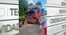 Acidente com carreta atrapalha trânsito na PA-475.