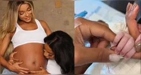 Nasce Zuri, primeira filha de Ludmilla com Bruna Golçaves.