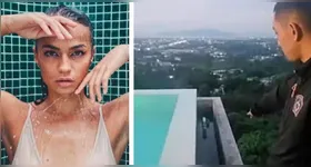 Veronika Kobzova despencou de uma altura de 15 metros enquanto tomava banho de piscina.