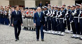 Lula e Macron fizeram uma declaração conjunta contra a guerra entre Rússia e Ucrância.