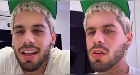 Zé Felipe explica voto com Deus e revela que ficará um ano sem cortar o cabelo.