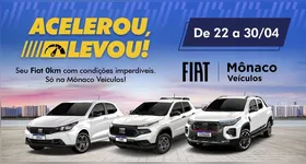 De 22 a 30 de abril, a campanha "Acelerou, levou!" oferece condições especiais para diversos modelos da Fiat.