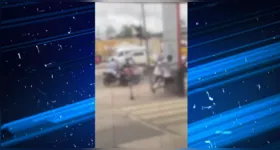 Imagens mostram momentos de correria durante confronto briga de torcidas organizadas na Augusto Montenegro.