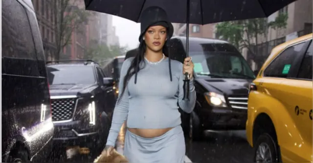 Imagem ilustrativa da notícia Rihanna faz primeira aparição de nova gravidez no Met Gala