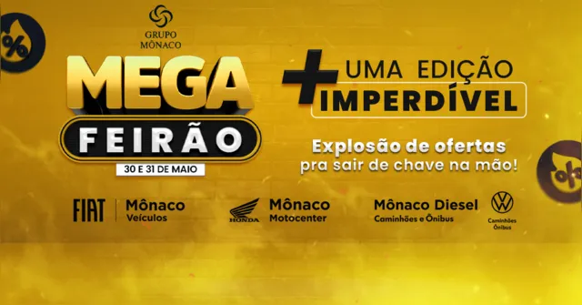 Imagem ilustrativa da notícia Mega Feirão do Grupo Mônaco tem ofertas e programação imperdíveis