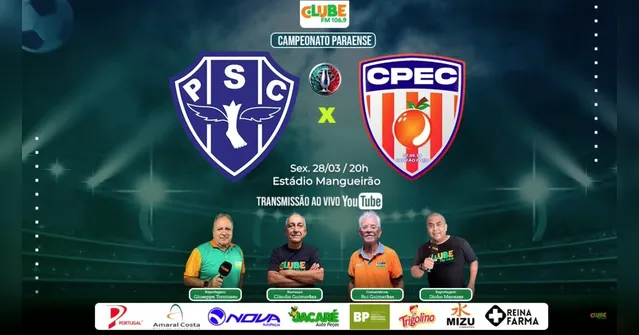 Imagem ilustrativa da notícia Tem Jogo no DOL e na Clube: ouça Paysandu x Capitão Poço