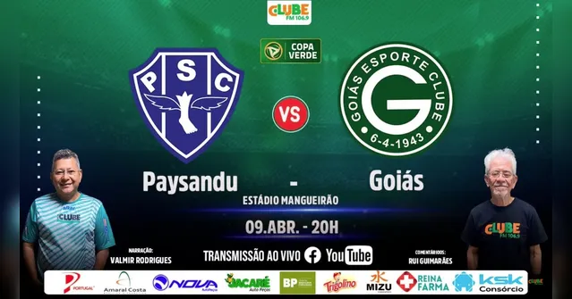 Imagem ilustrativa da notícia Tem Jogo no DOL e na Clube: ouça Paysandu x Goiás