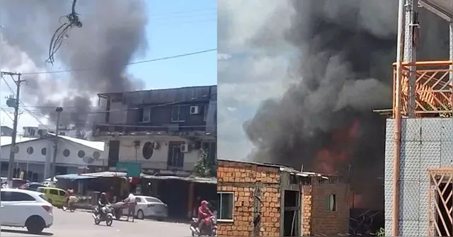 Imagem ilustrativa da notícia Incêndio atinge casas e deixa uma pessoa ferida no Jurunas