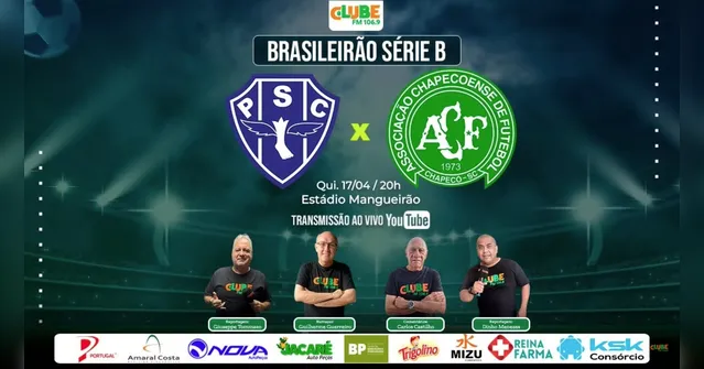 Imagem ilustrativa da notícia Tem Jogo no DOL e na Clube: ouça Paysandu x Chapecoense