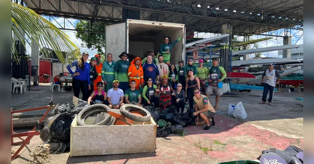 Imagem ilustrativa da notícia Voluntários realizam limpeza de rios na Ilha do Combu