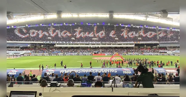 Imagem ilustrativa da notícia Filas, protesto e mosaico: o show da torcida do Remo na Série B