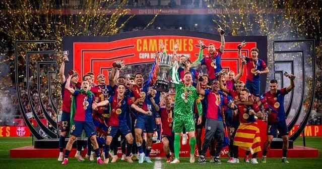 Imagem ilustrativa da notícia Barcelona vence Real Madrid e conquista a Copa do Rei após 4 anos