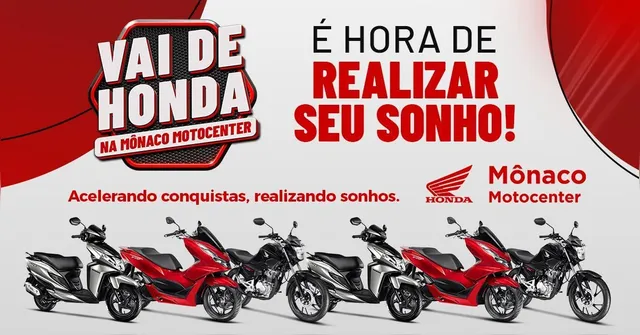 Imagem ilustrativa da notícia Vai de Honda! Aproveite as ofertas de motocicletas na Mônaco Motocenter