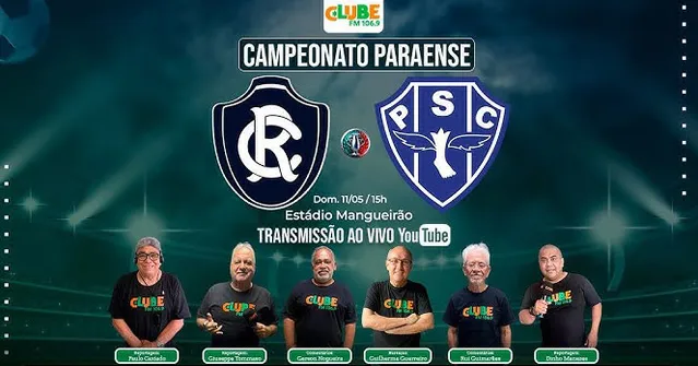 Imagem ilustrativa da notícia Tem Jogo no DOL e na Clube: ouça Remo x Paysandu