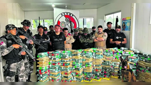 Imagem ilustrativa da notícia Polícia apreende mais de uma tonelada de drogas em uma semana